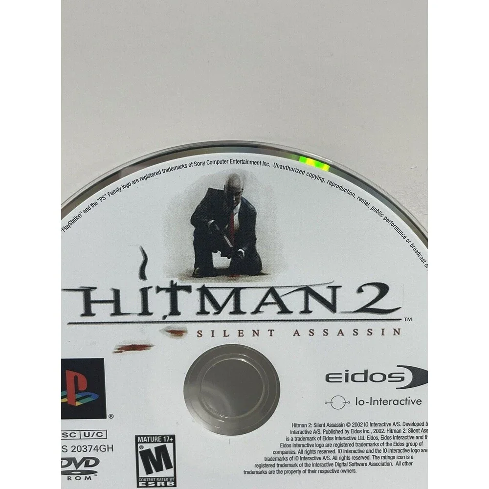 Hitman 2 Silent Assassin (Sony PS2 PlayStation 2)- Disc Only